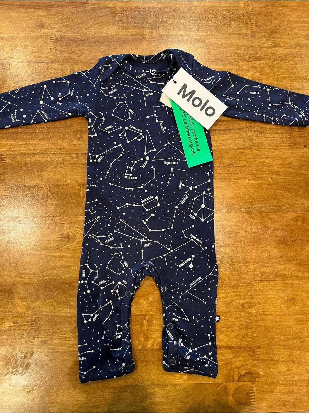 NWT Molo Faso Star Maps Baby Bodysuit 0-3 Months